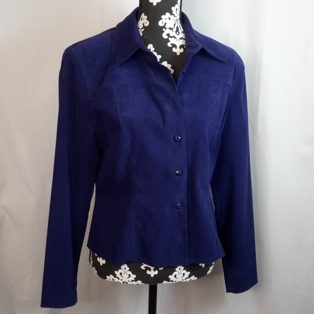 Super Sharp Liz Claiborne Royal Purple Top